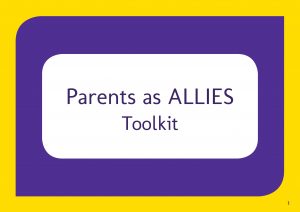 Cover of "parents as allies" toolkit