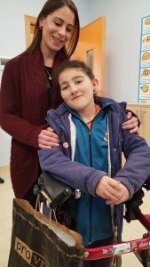 A student and learning assistant in the Learning Support Zone, Dingli Secondary School, Malta
