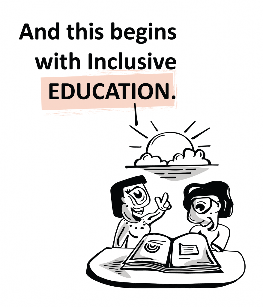 Text box: And this begins with Inclusive Education