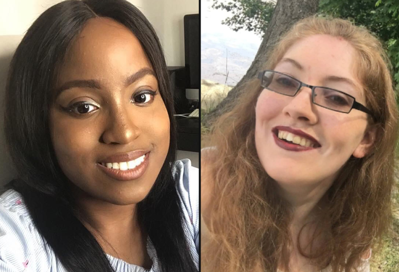 Head and shoulders shots of Yewande and Amelia, authors