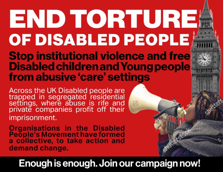 ALLFIE’s collective campaign to end the systematic abuse of Disabled people in UK residential ‘care’ settings