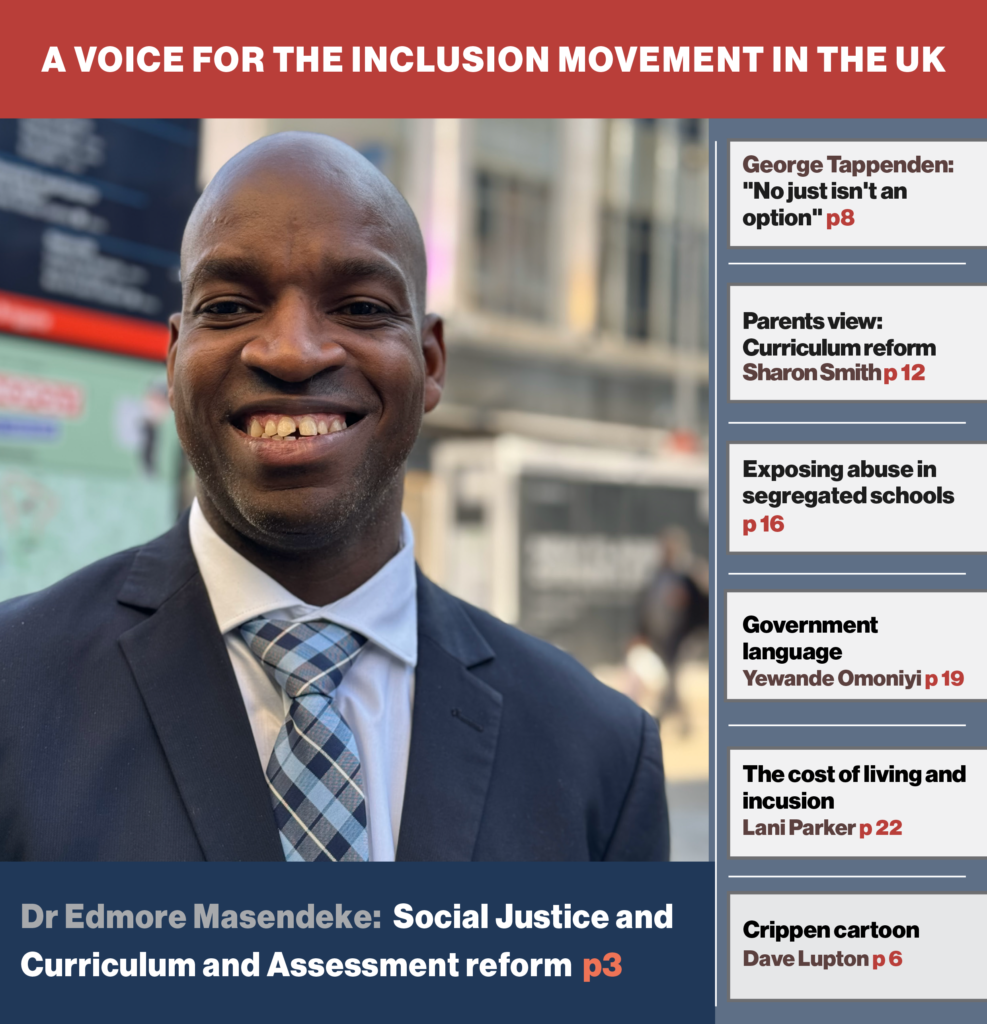 Inclusion Now 71 cover, featuring Dr Edmore Masendeke.